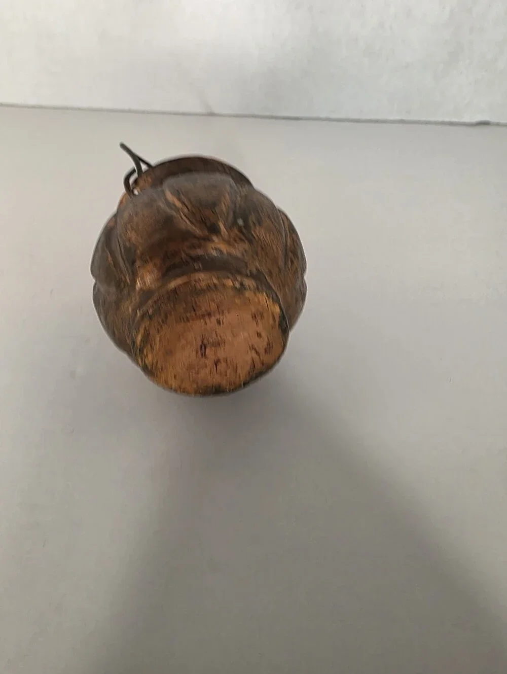 Miniature Copper Cauldron Starburst With Handle Handmade Vintage